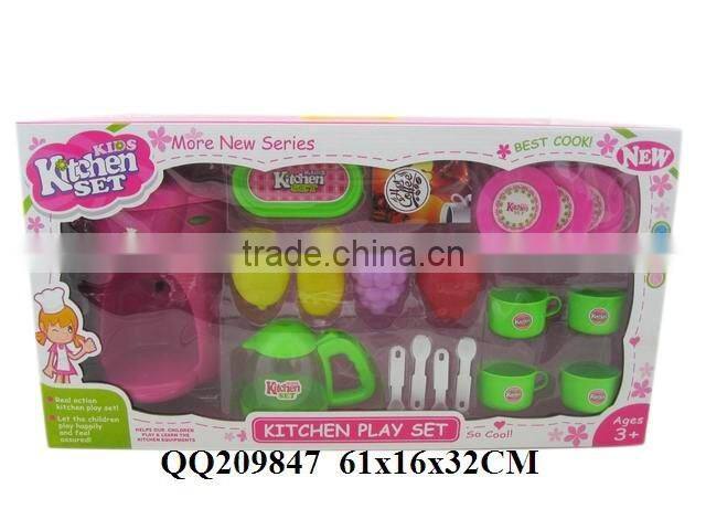 Funny plastic kitchen play toy set ,cooker play set for boys & girls