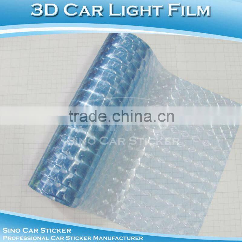 0.3x10m 3D Red Car Film Cat Eyes Car Light Decoration Tint Vinyl