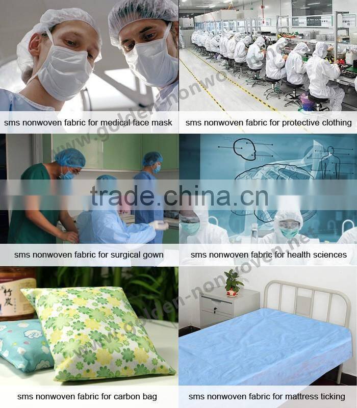 Raw Materials for Disposable Medical Face Mask sms non woven fabric