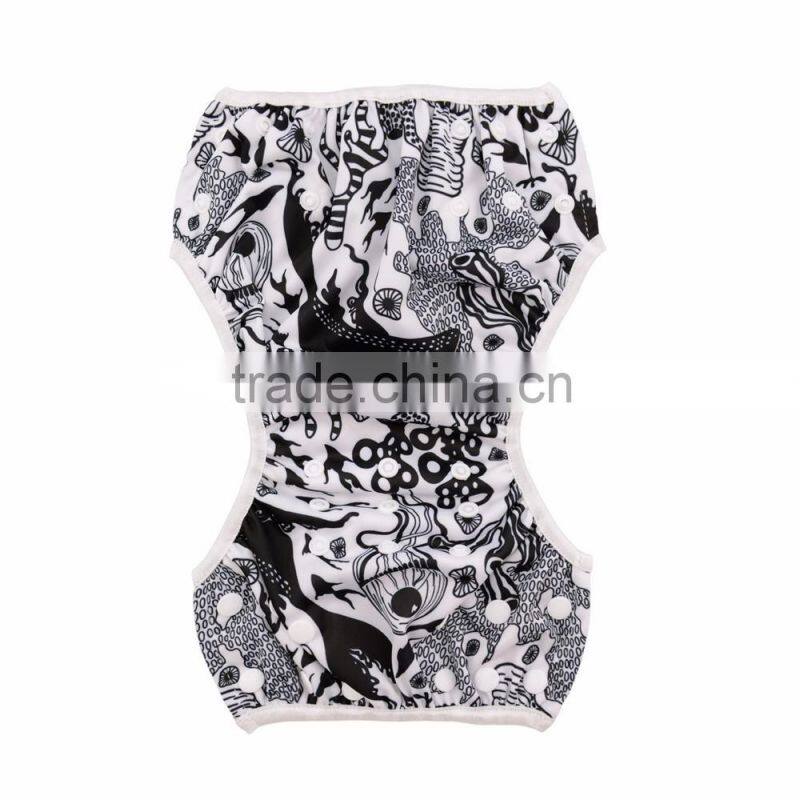 Alva New Pattern of Swim Diapers High Quality Washable Baby Swimming Diapers