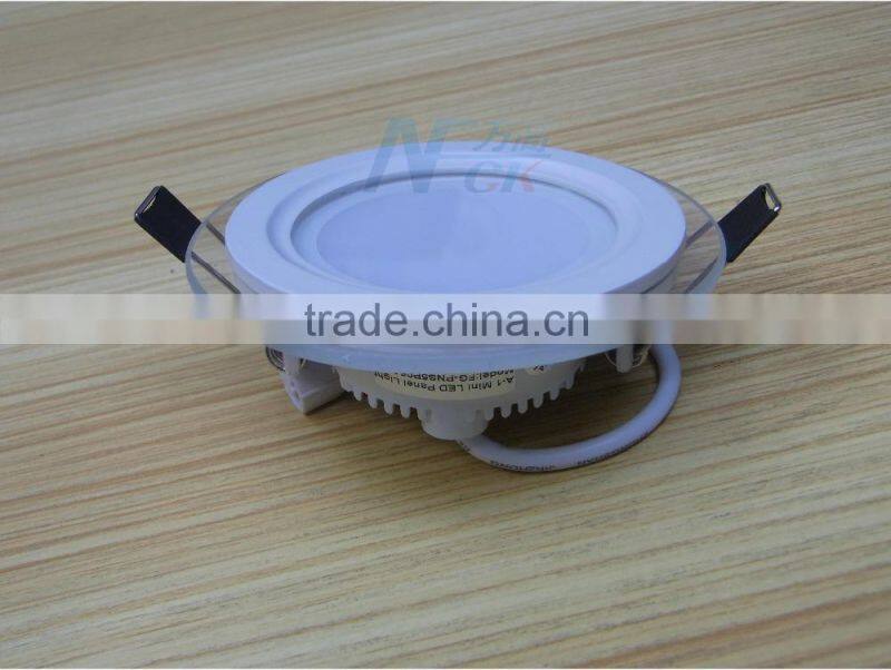 Round LED light LED glass panel light