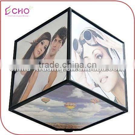 Photo Frame,Cube auto rotation Photo Frame,10CM Cube Photo Frame