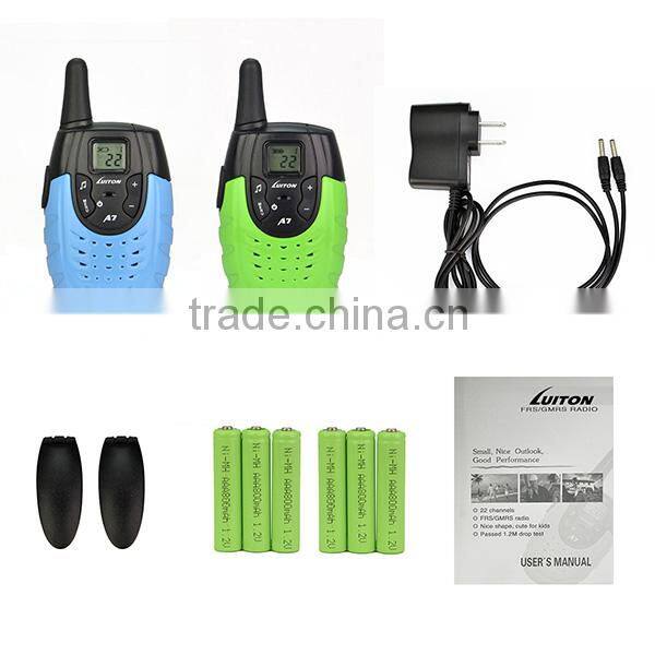 luiton A7 22channels PMR FRS kids toy walkie talkie