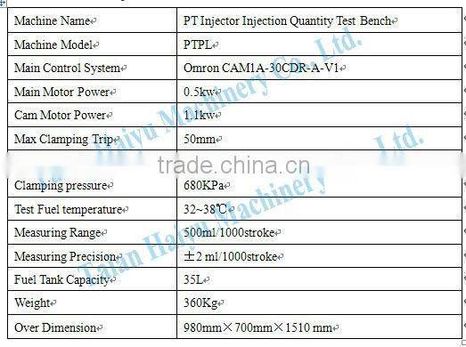 PTPL injector test bench ( great ) ,test bench can meter in the range of 100 times