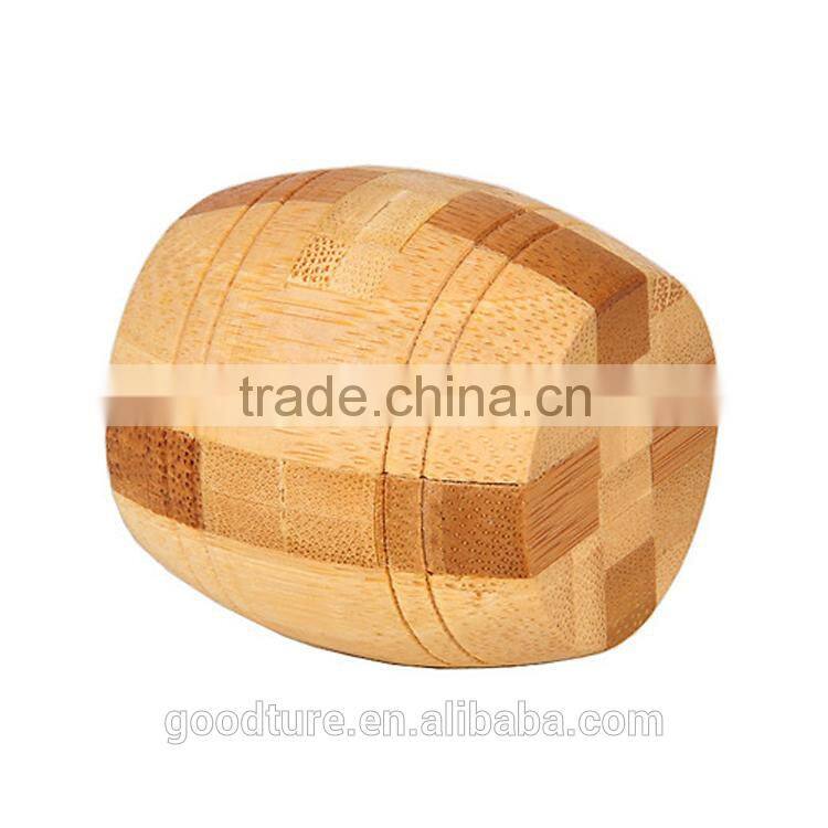 2015 Hot Sale Bamboo IQ Intelligent Puzzle Magic Puzzle Kongming Lock Brain Teaser Model Number GAD1121