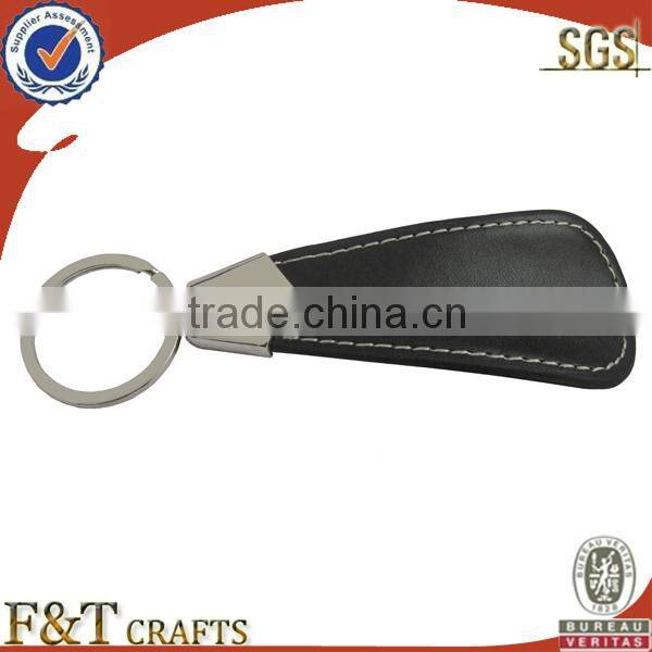 make cut quality brass leather advertising keychains