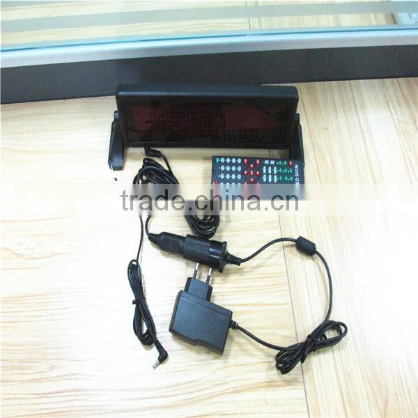 CE approved 12v led Wholesale car message led screen, blue