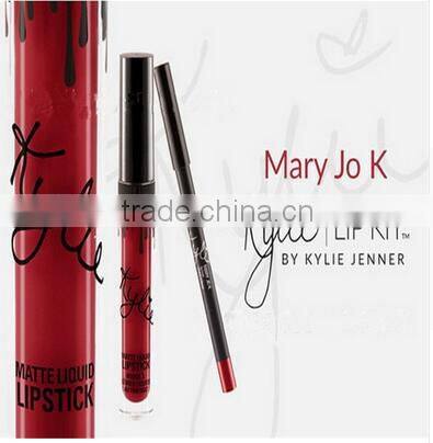 2016 new arrived High quality Kylie jenner Lip Kit lip gloss liquid lipstick matte 8 colors in stock