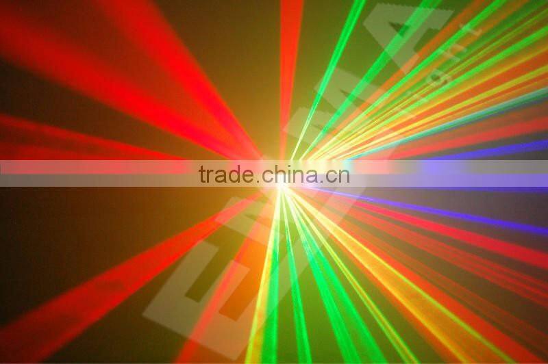 4W Analog Modulation Full Color RGB laser light with SD Card and Wireless dmx Function with 520nm green