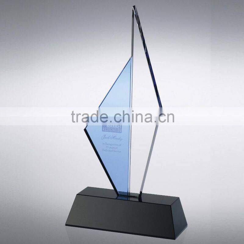 high quality crystal award plaque office gift