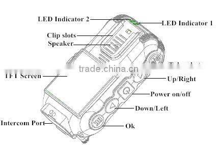 1080p law enforcement police 3G body worn camera