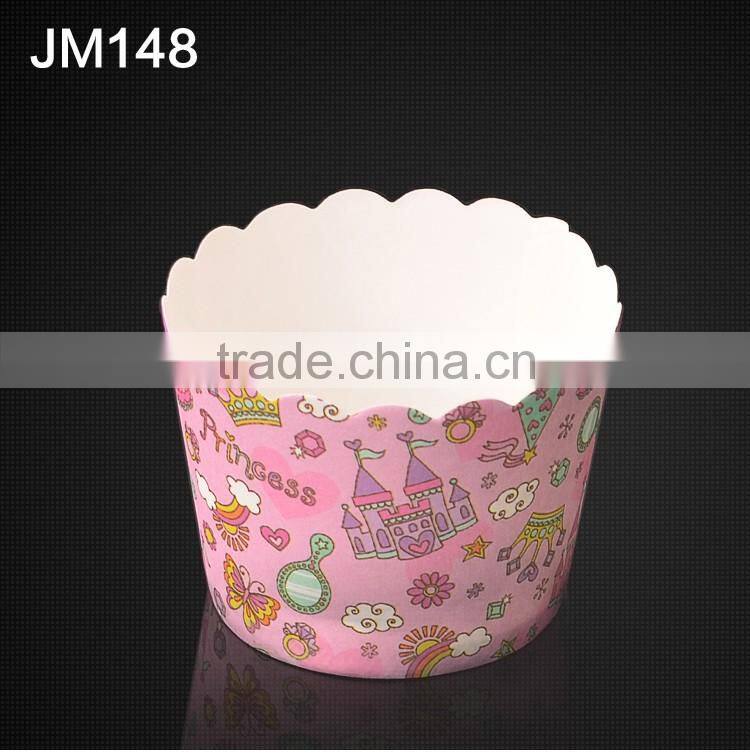 JM148 BAKEST medium castle pattern high temperature resistance muffin cake paper cup high quality baking tools