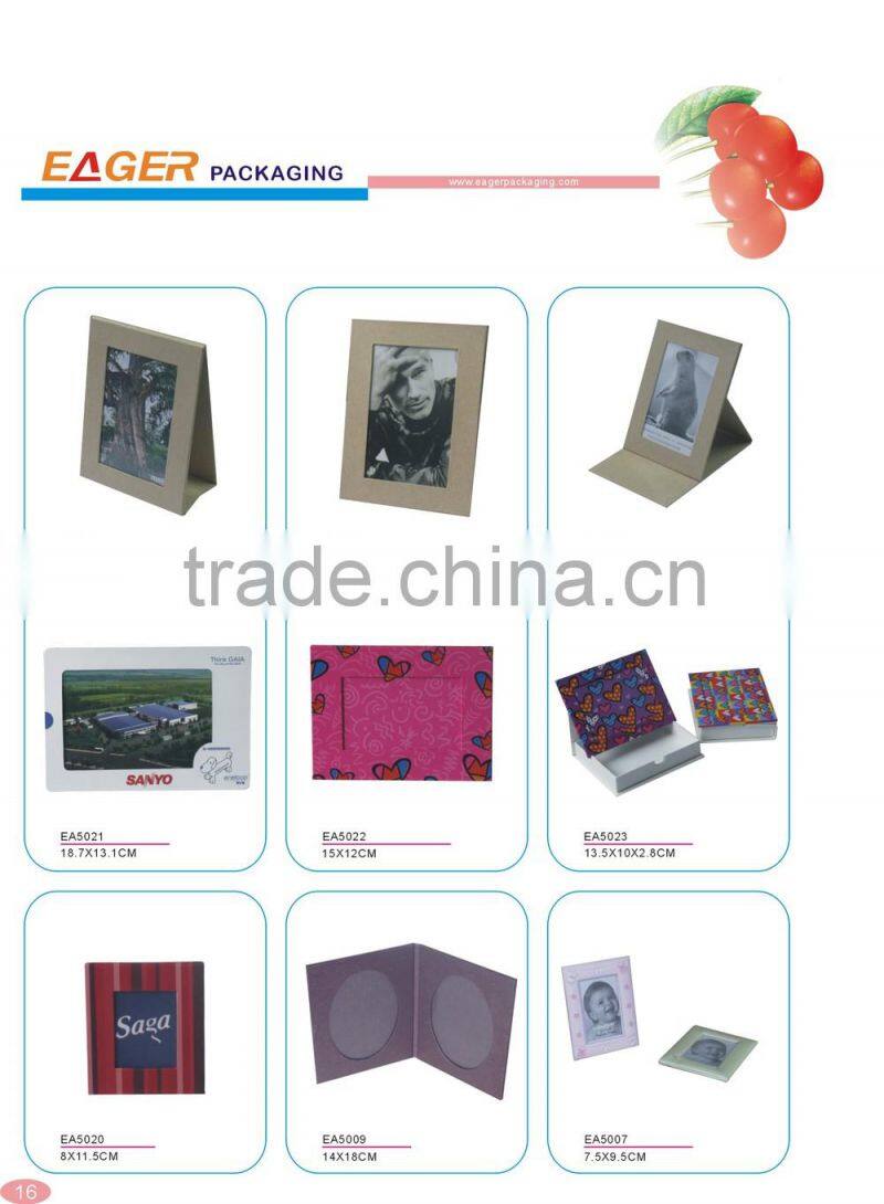 6"x8" cheap photo frames, custom recycled paper frame