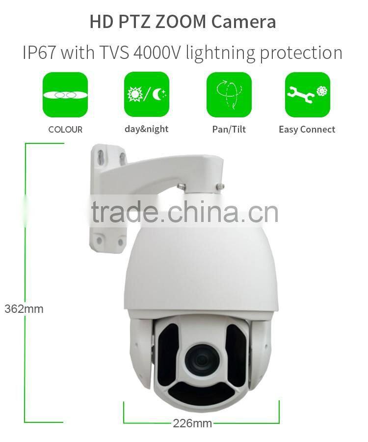 Vitevision CCTV vandalproof mini PTZ speed dome of low price IR high speed dome camera