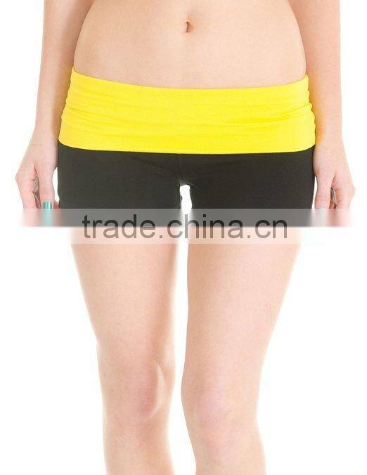 supplex/spandex womens dry fit gym shorts manufacturer