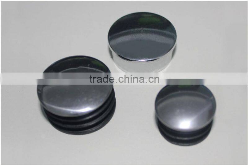 Black Plastic Round Post Caps End Tube Inserts /Round Tube Insert