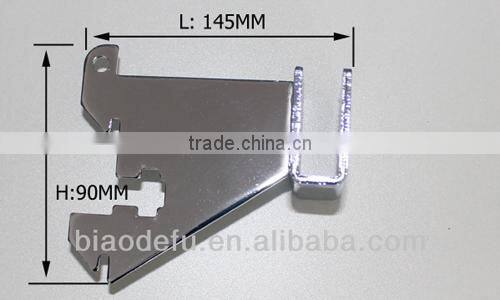 Slotted mounted bracket for tube display support