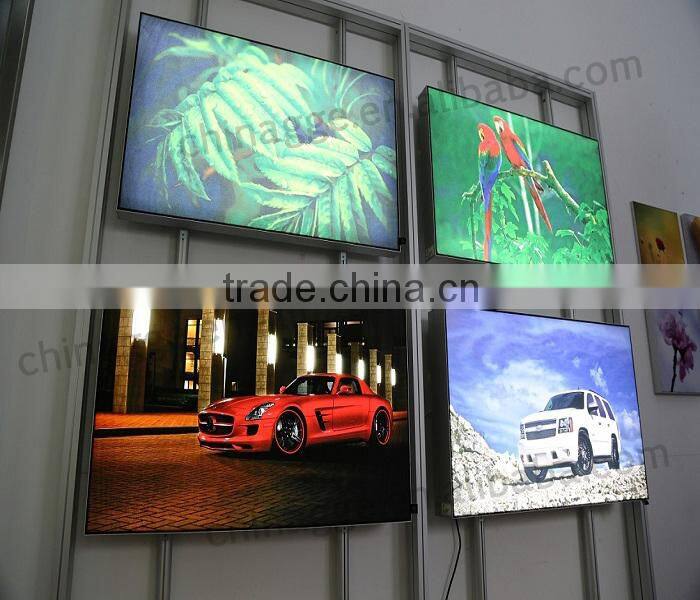 Indoor Slim Aluminous Frameless Free Standing Tension LED Fabric Display
