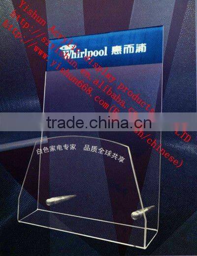 Acrylic rotating desktop magazine rack