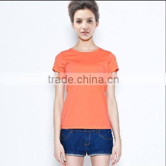 Plain white crew neck t shirt ,Custom soft cotton t shirts for women