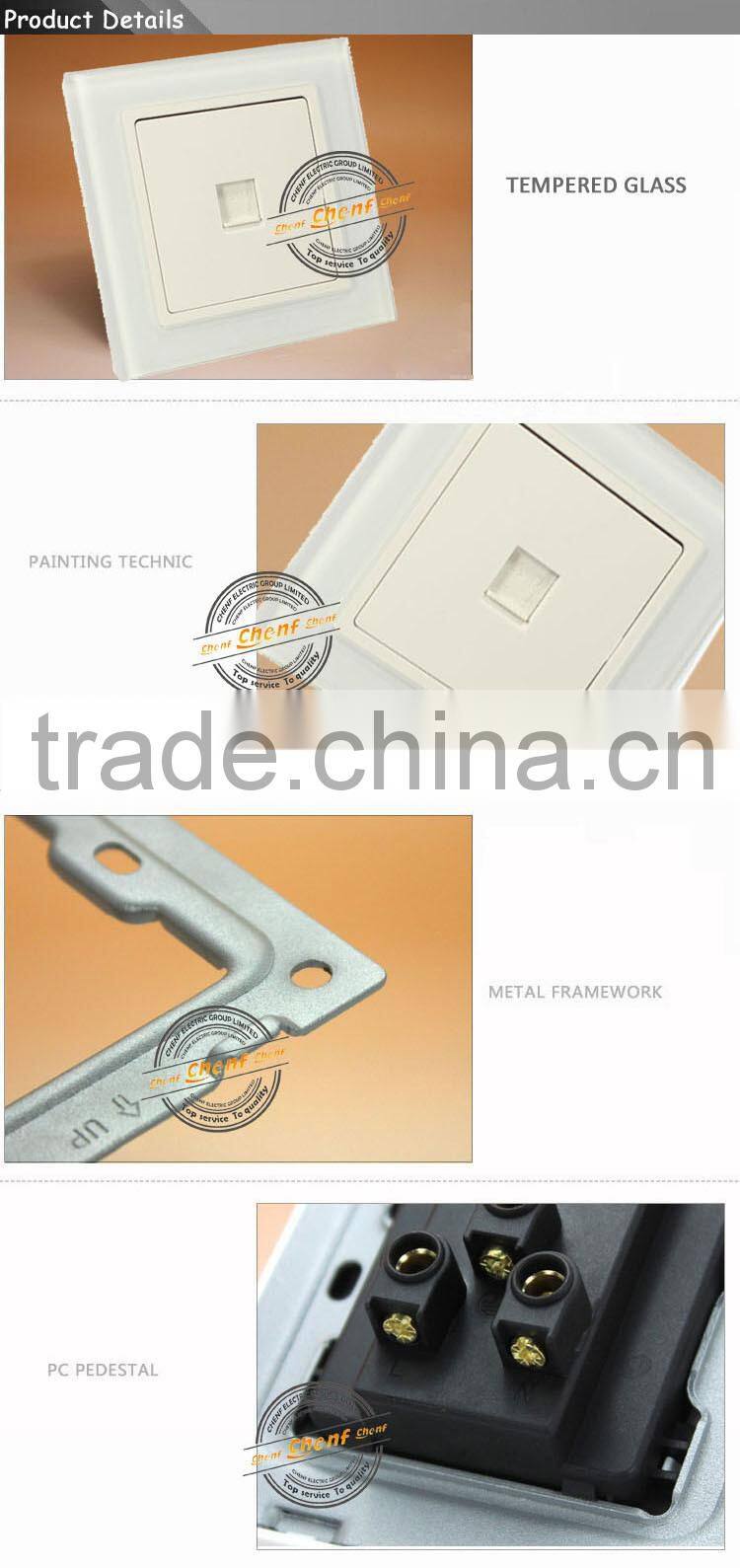 CE Approval Cheaper 5A 250V 1 Gang Wall Telephone Socket