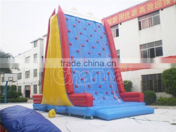 Outdoor used rock climbing wall inflatable rock climbing wall climb game