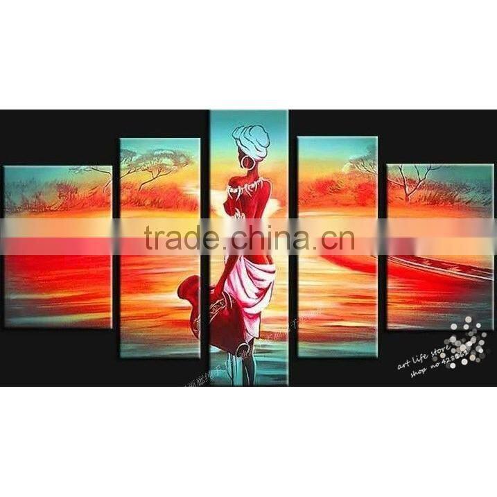 Shu1716 Thick textured handmade landscape canvas painting