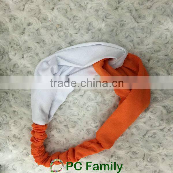 Fashion double colored elastic headband