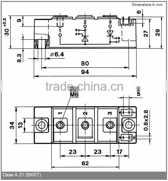 SKKT162B14E disc type thyristor