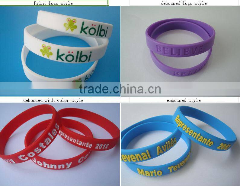 Wholesale Fashion Gifts 1/2 inch Silicone Tricolors Stripe Colors 6 Layers Rainbow Gay Pride Flag Wristband