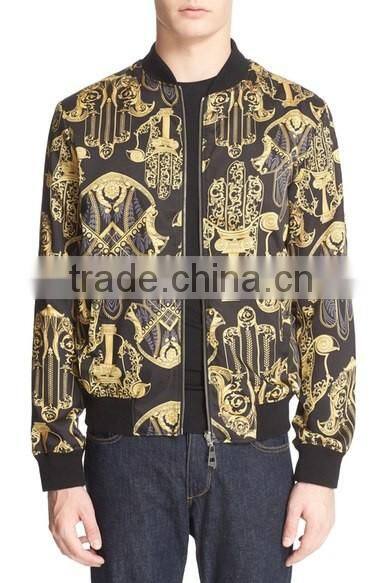 cheap high quality print reversible custom bomber jacket wholesale for man