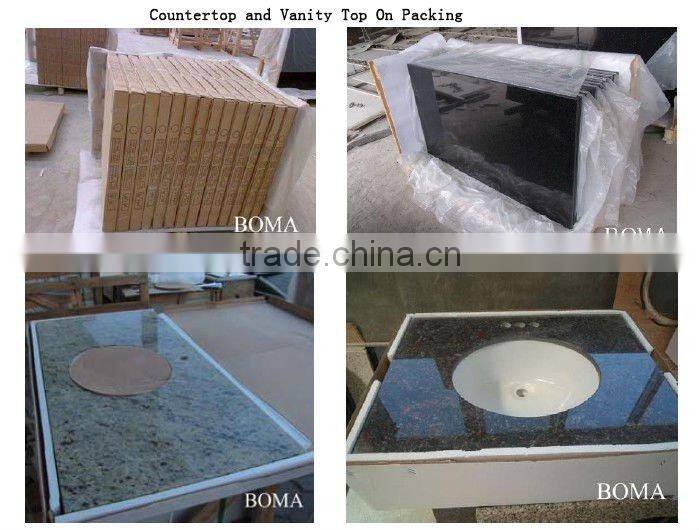 Quartz in carrara white color bathroom vanity counter top