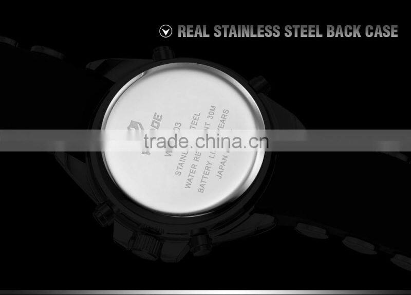 WEIDE New Waterproof Military Watch fashion watch company Rubber Bracet Diver Waterproof LCD silicone watch manufacture