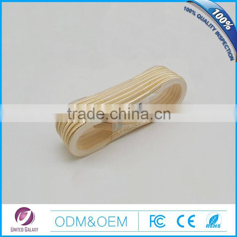 2015 fashion colorful weaving micro usb cable data cable for androids or mini usb cable for iphone 8p usb cable