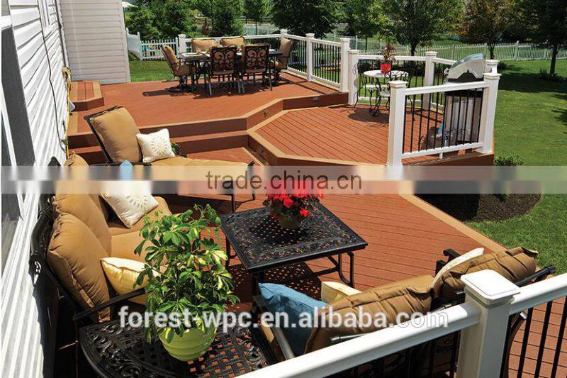 CE approved wood plastic swimming pool deck tile