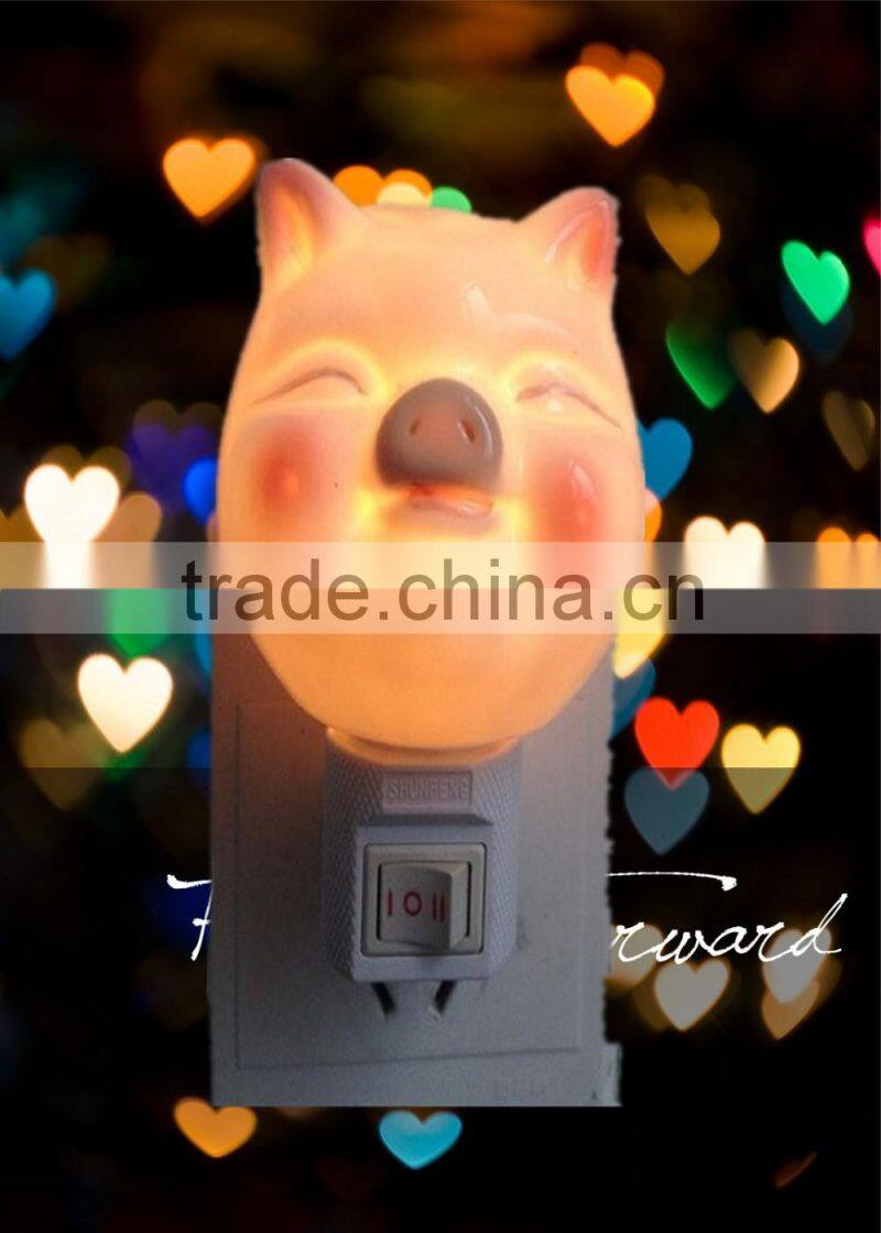 Modern ceramic table lamp with big smile for indoor lighting