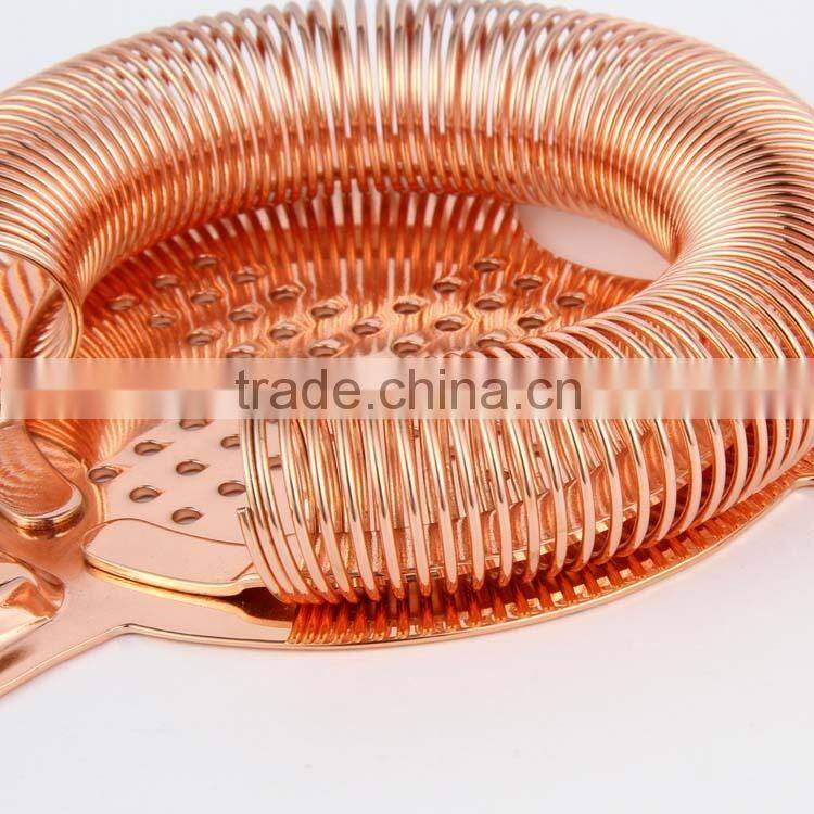 Stainless steel copper plated cocktail bar tools