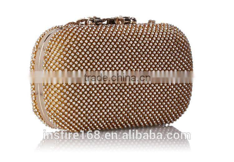 Fashion ladies handbags crystal rhinestone evening bag class peacock evening bag