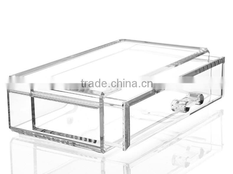 C80 New Cosmetic Organizer Makeup Jewelry Display Clear Acrylic Tub Box