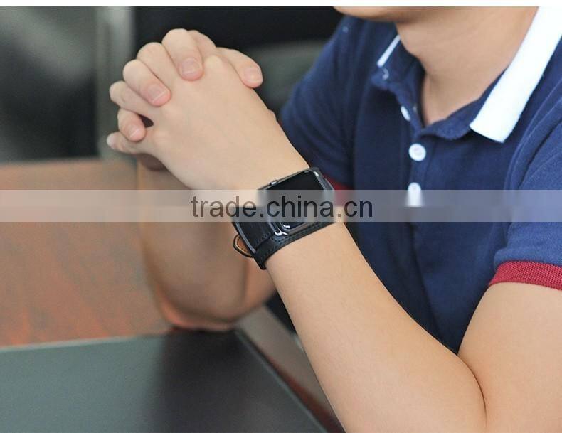 New 1:1 Original Quality Cuff Bracelet Strap Leather Watchband for Apple Watch Band 42mm 38mm With Metal Adapters