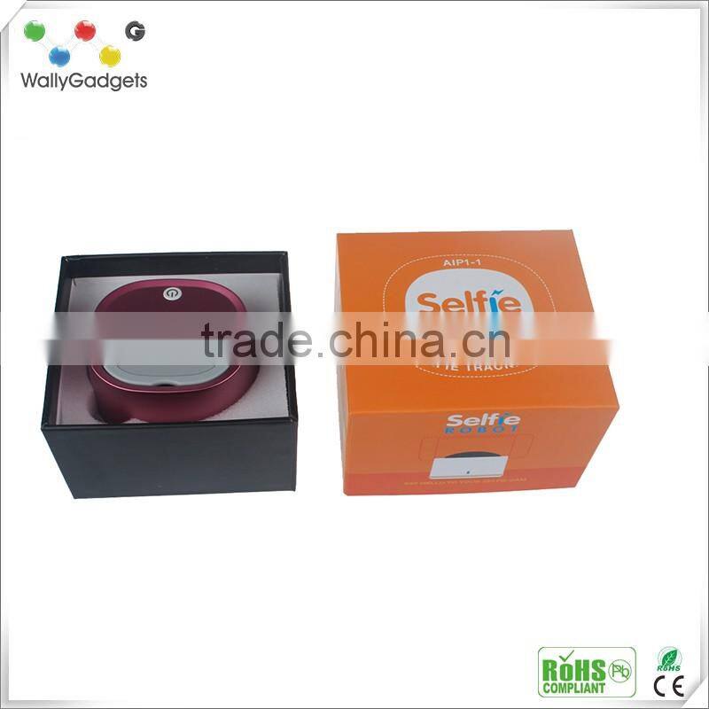 portable Bluetooth Selfie Robot for mobile phones 360degree rotation tracking the movement