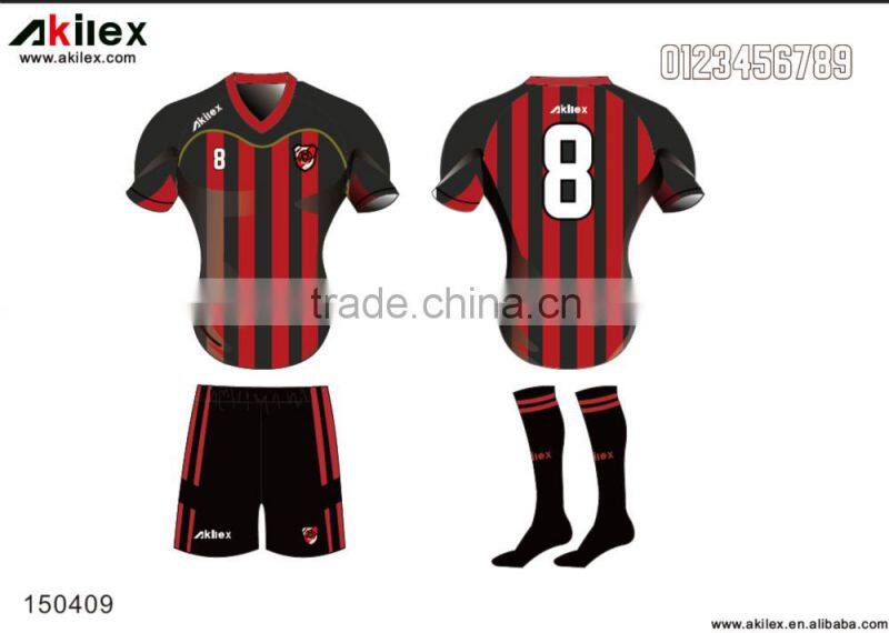 2016 season hot design fully sublimation soccer uniforms