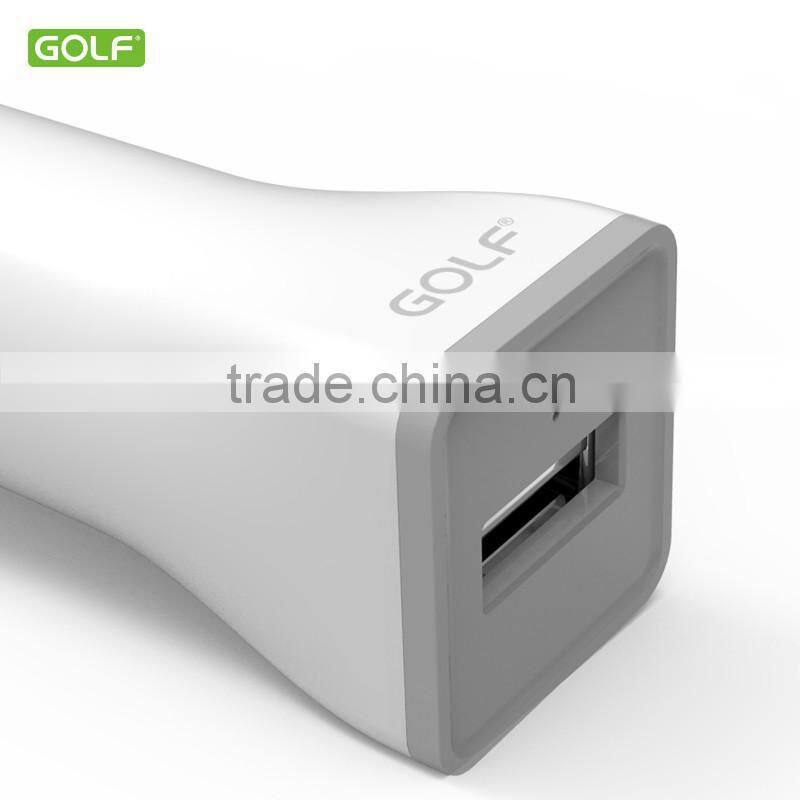 Portable cheap car charger 5V 1A Single Car Charger with 1 USB Port GOLF easy use car charger