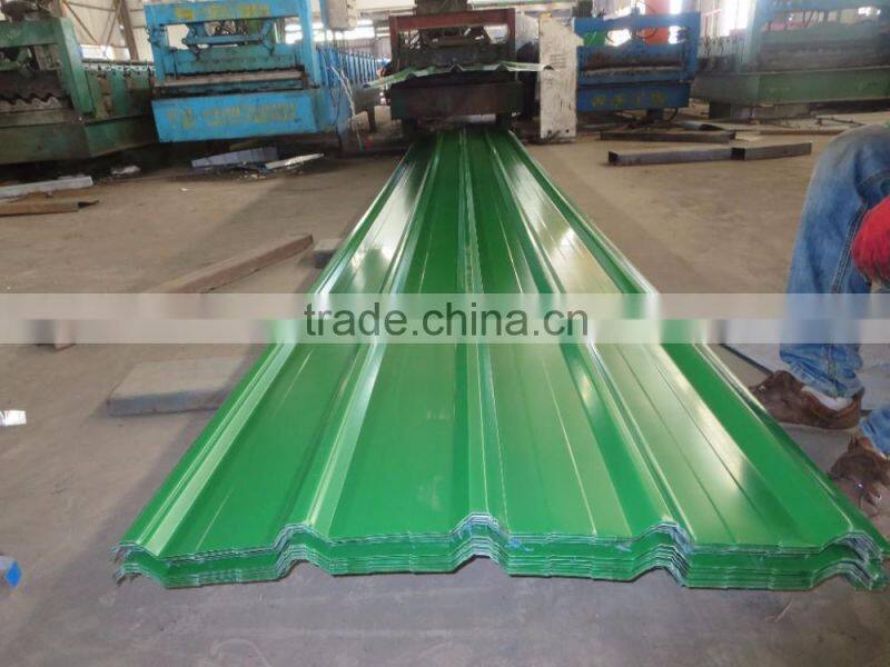 12 14 16 18 22 24 26 28 gauge thickness galvanized corrugated steel roofing sheet