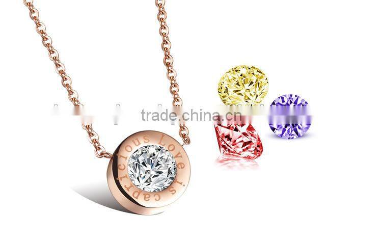 KSTONE Fashion Jewelry Wholesale Rose Gold Round Colorful Diamond Stud Earring