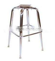 chromed frame of bar chair