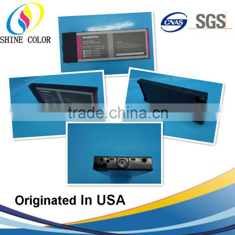 220ml bulk Large Format compatible ink cartridges for Epson stylus pro 7600 inkjet pre fill with Pigment ink