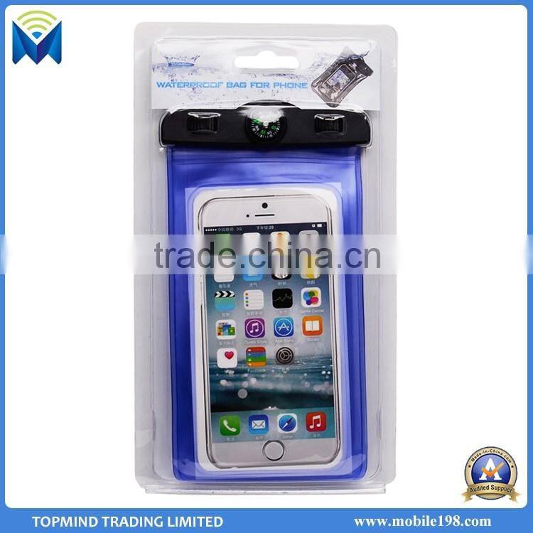 Wholesale Price Phone Waterproof Plastic Bag with Compass for iPhone 6 6S