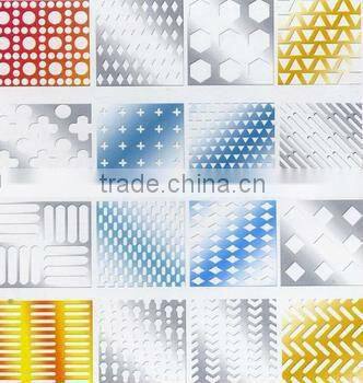 Precision perforated galvanized sheet metal banding