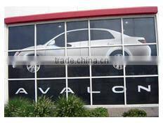 one way vision film with perforated vinyl with see through vinyl